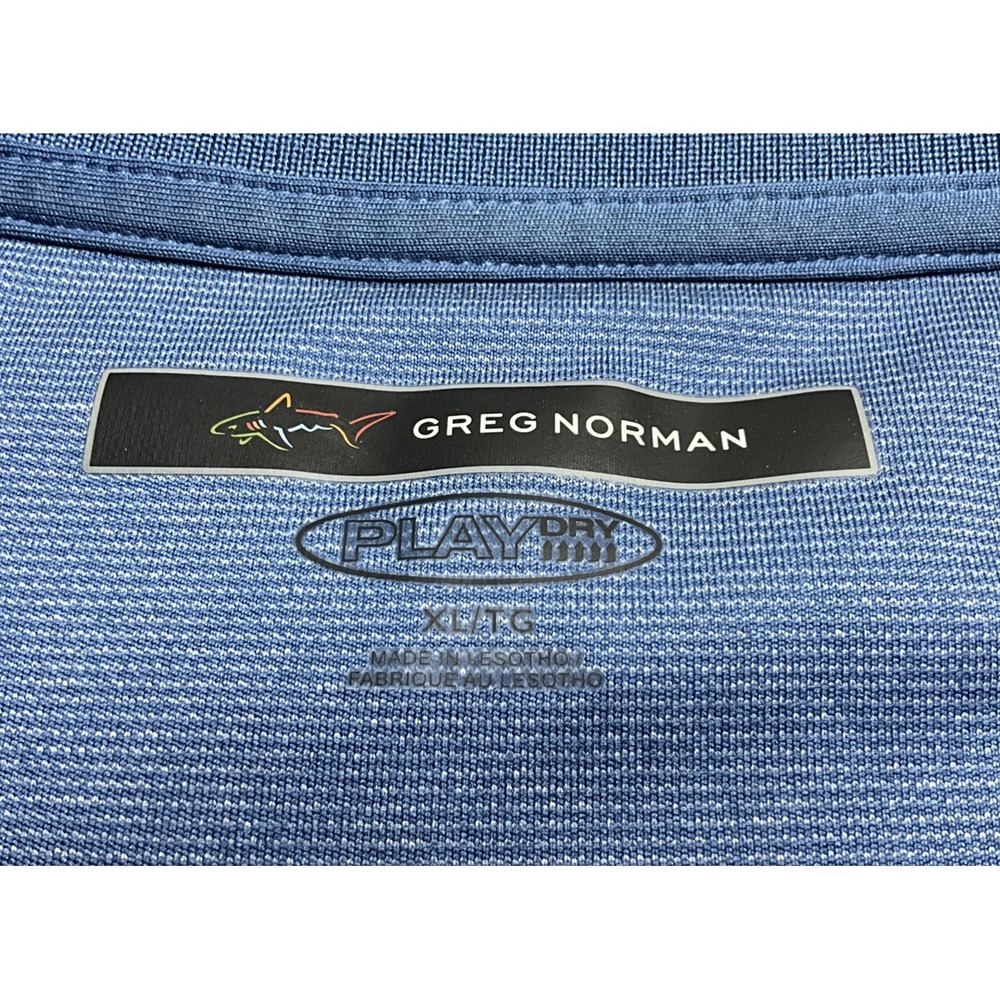 Greg Norman Men's Blue Long Sleeve Polo Shirt Size XL - Picture 4 of 7